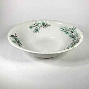 Rare Farberware 2118 White Christmas Vegetable Bowl Original Version